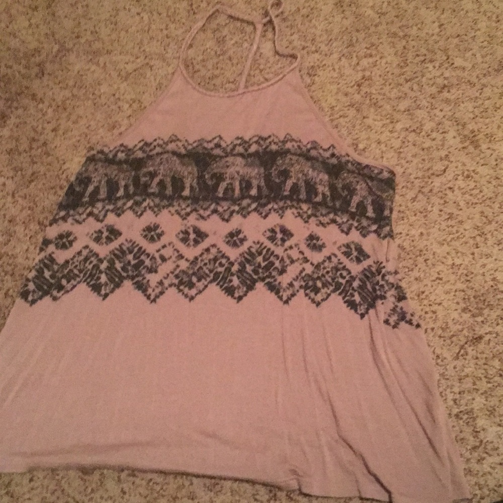 Tank top with elephants